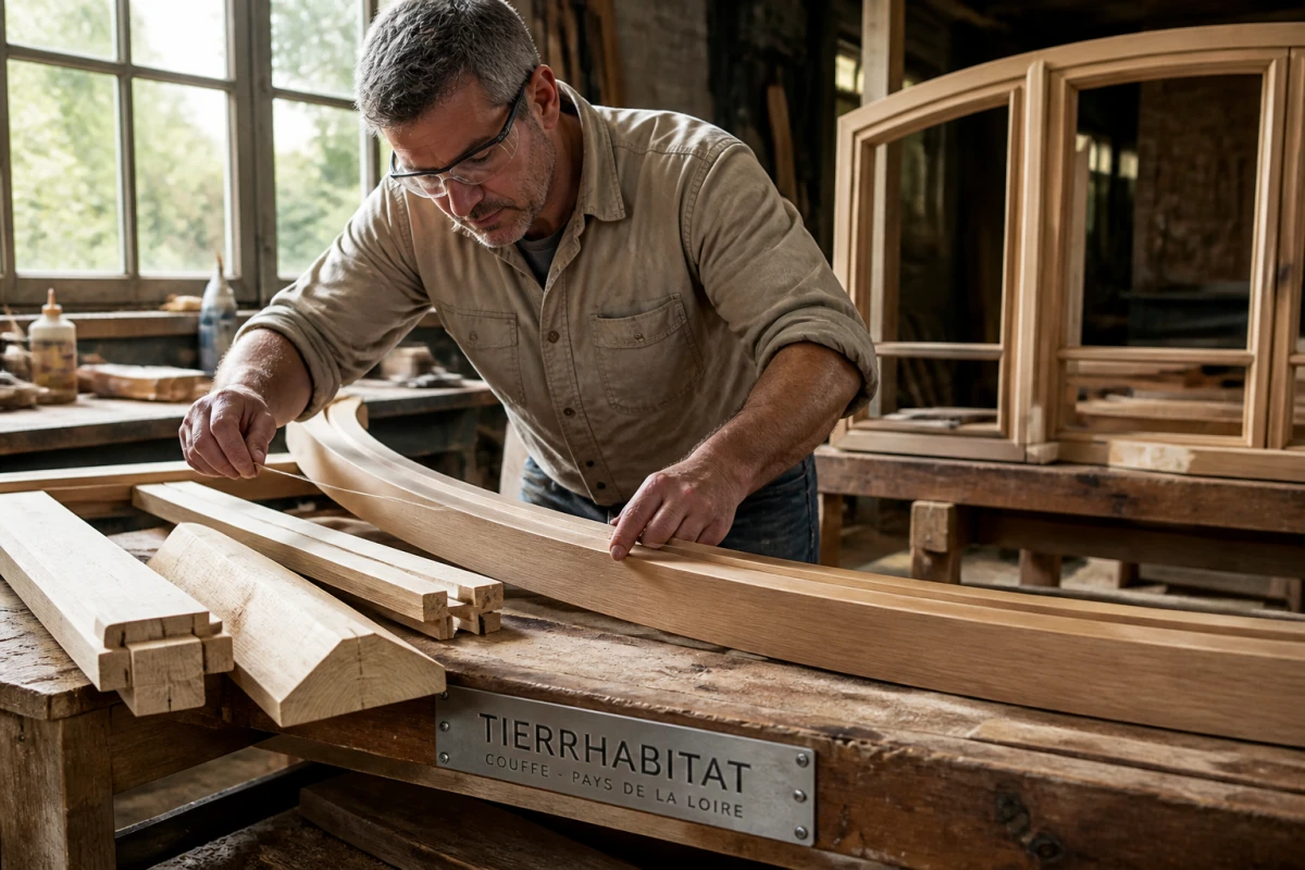 Artisan pose fenêtres bois sur mesure Mauves-sur-Loire