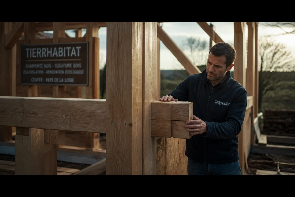 Charpente bois pour extension maison Varades