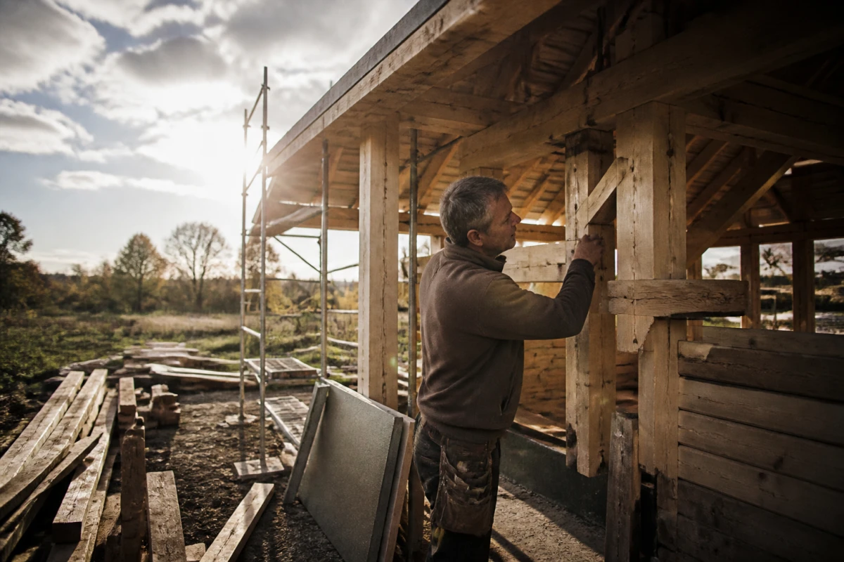 Construction maison bois écologique plain-pied Oudon