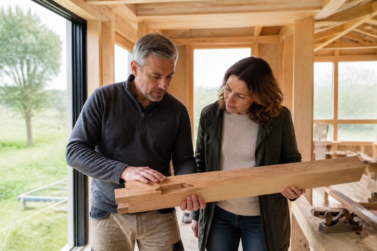 Extension maison bois Le Cellier